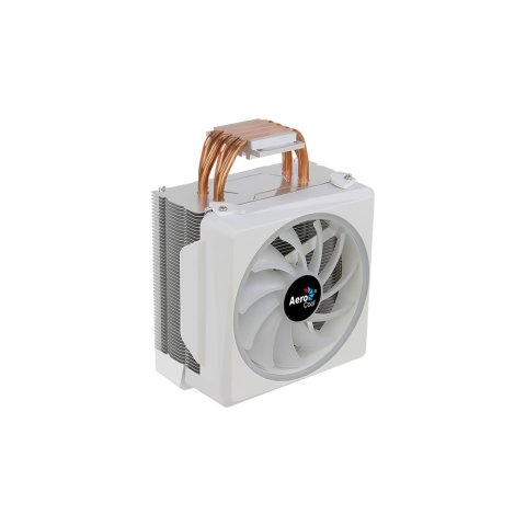 Ventilador Con Disipador Para Cpu Aerocool Cylon4 White Rgb 145w 4 Heatpipes Ventilador 120mm Pwm Con Anillo Led Rgb Compatib
