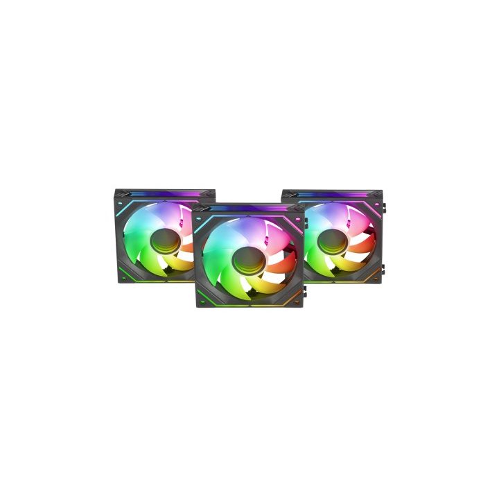 Kit 2xventilador Interno Arg Dinamico Mars Gaming Mf-linkfinity Kit Black Modulares Pwm 120mm 360º Ventilador Y Marco Ilumina