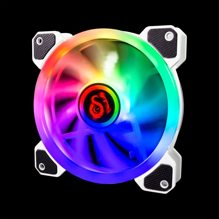 Talius Ventilador Caja Rgb Iris cronos Spectrum 16led 12cm Blanco Retail