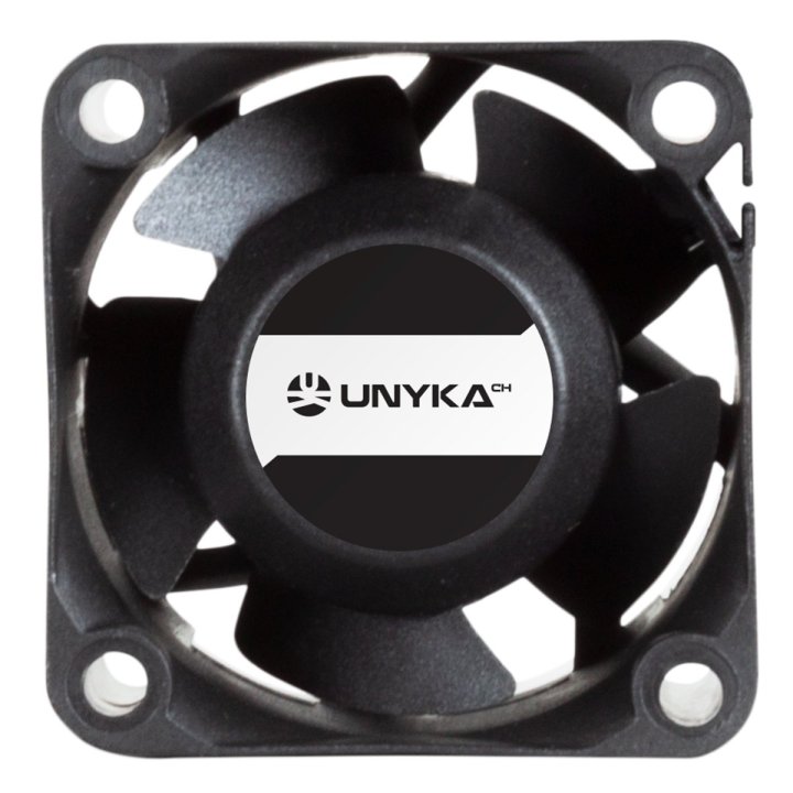 Ventilador Interno Para Servidores Unyka 40x40x28mm Doble Bola Conector 4 Pines Control De Temperatura