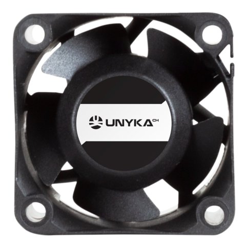 Ventilador Interno Para Servidores Unyka 40x40x28mm Doble Bola Conector 4 Pines Control De Temperatura