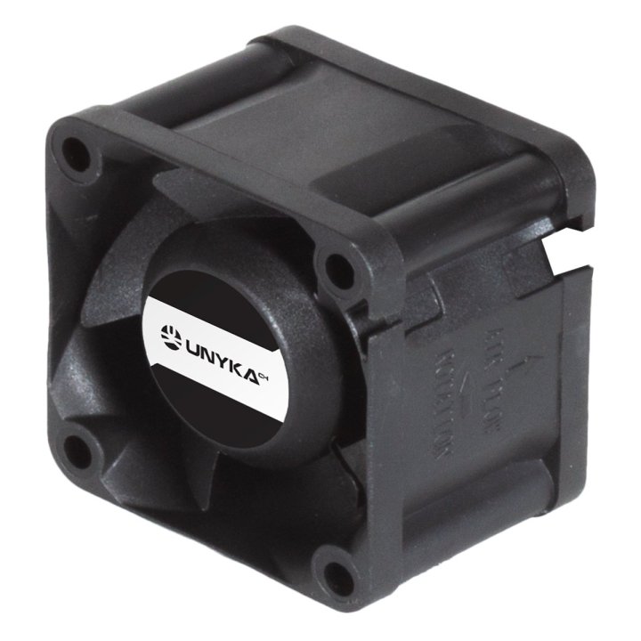 Ventilador Interno Para Servidores Unyka 40x40x28mm Doble Bola Conector 4 Pines Control De Temperatura