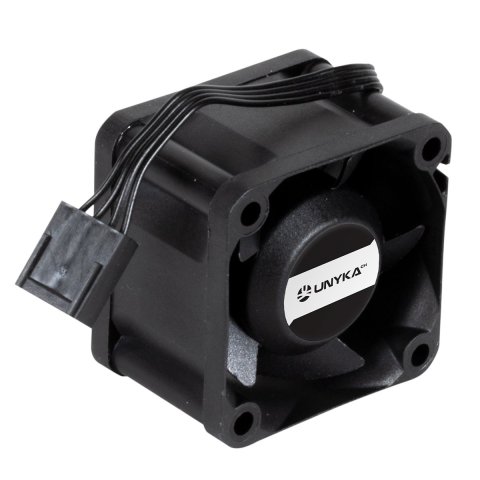 Ventilador Interno Para Servidores Unyka 40x40x28mm Doble Bola Conector 4 Pines Control De Temperatura
