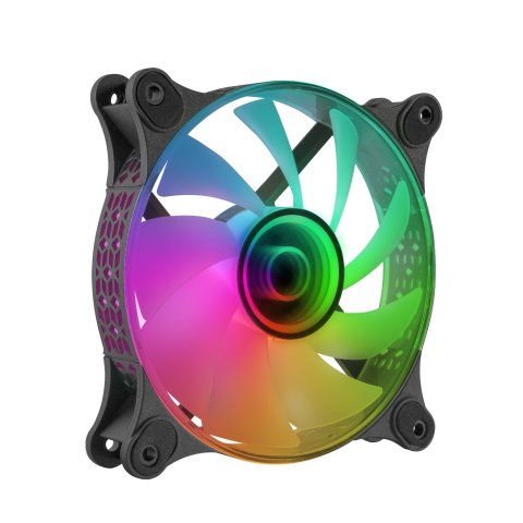 Ventilador Interno Mars Gaming Mf-3d Black 12x12cm Argb Efecto Espejo Infinito
