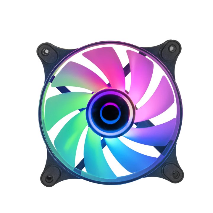 Ventilador Interno Mars Gaming Mf-3d Black 12x12cm Argb Efecto Espejo Infinito
