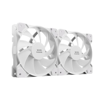 Kit 2xventilador Interno Mars Gaming Mf-prox2 White Ultra Silenciosos Fdb Bearing Antivibración