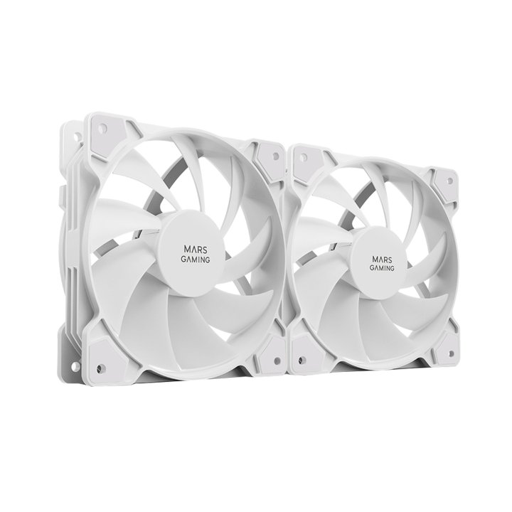 Kit 2xventilador Interno Mars Gaming Mf-prox2 White Ultra Silenciosos Fdb Bearing Antivibración