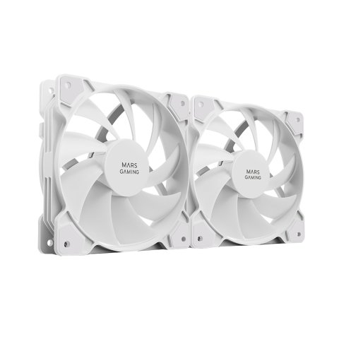 Kit 2xventilador Interno Mars Gaming Mf-prox2 White Ultra Silenciosos Fdb Bearing Antivibración