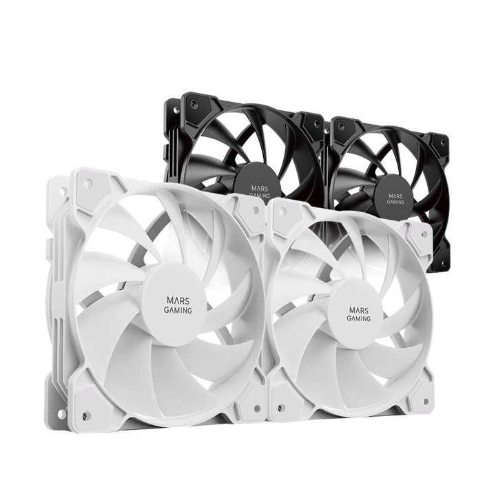 Kit 2xventilador Interno Mars Gaming Mf-prox2 White Ultra Silenciosos Fdb Bearing Antivibración