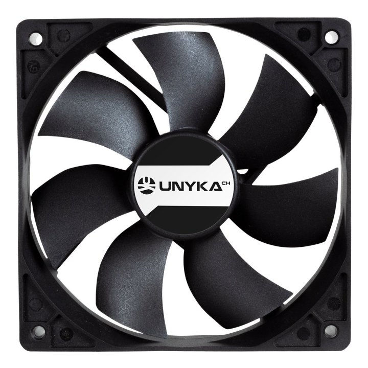Ventilador Interno Unyka 120mm Doble Bola Connector 4 Pines Con Control De Temperatura