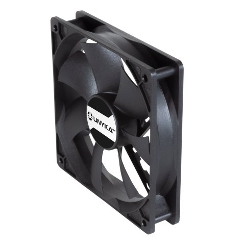 Ventilador Interno Unyka 120mm Doble Bola Connector 4 Pines Con Control De Temperatura