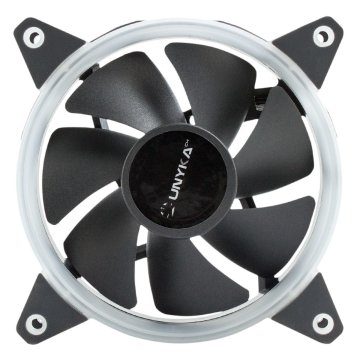 Ventilador Interno Unyka Candy 120mm Anillo Led Azul 7 Aspas 1400rpm 2
