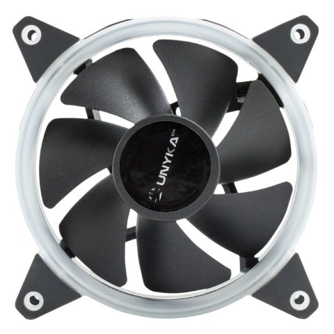 Ventilador Interno Unyka Candy 120mm Anillo Led Azul 7 Aspas 1400rpm