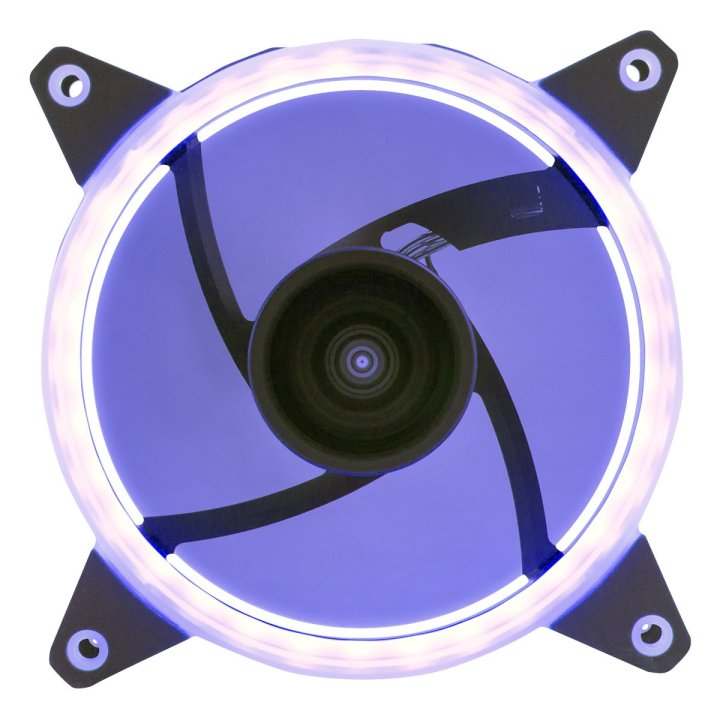Ventilador Interno Unyka Candy 120mm Anillo Led Azul 7 Aspas 1400rpm