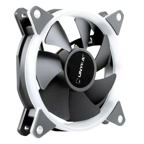 Ventilador Interno Unyka Candy 120mm Anillo Led Azul 7 Aspas 1400rpm