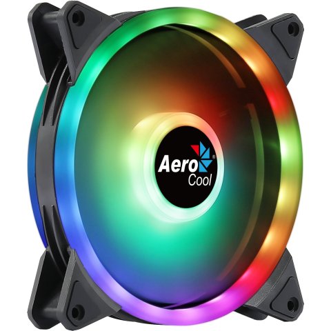 Ventilador Int. Aerocool Duo Argb 140mm Anillo Led Dual