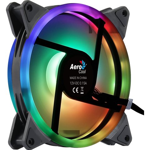 Ventilador Int. Aerocool Duo Argb 140mm Anillo Led Dual