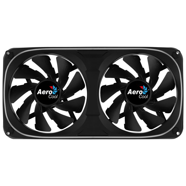 Ventilador Interno Dual 240x120mm Aerocool Astro Argb 2xventilador 120mm Diseño En Fibra De Carbono Antivibracion
