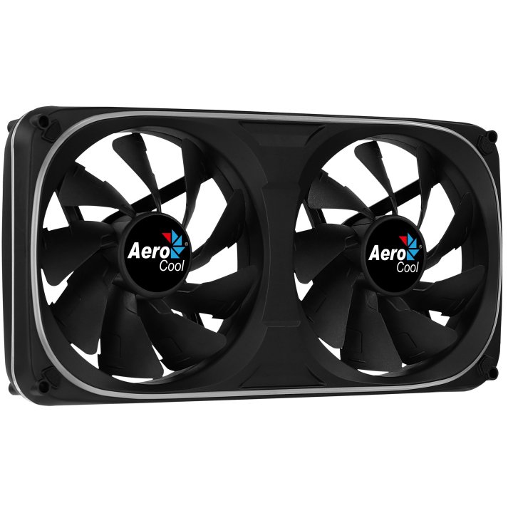 Ventilador Interno Dual 240x120mm Aerocool Astro Argb 2xventilador 120mm Diseño En Fibra De Carbono Antivibracion