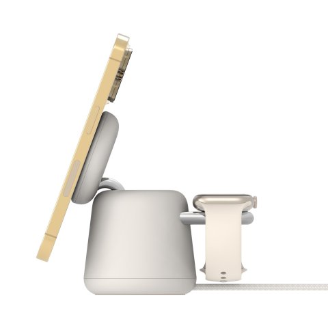  Base De Carga Powerhouse Belkin Wiz020vfh37 Doble Iphone Iwatch Airpods Sand 