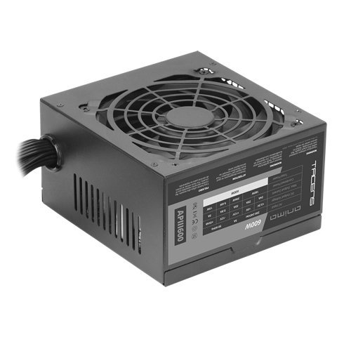 Fuente De Alimentacion Tacens Anima Apiii600 Atx Eco 600w 85% Eficiencia Energetica 14db 12cm Fan Haswell Ready Lacada En Neg
