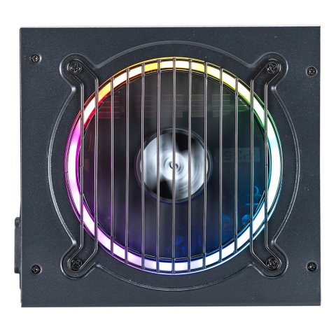 Fuente De Alimentación Unyka Atilius Rgb Atx 650w Black Cableado Modular Apfc Activo Eficiencia Energetica 90% Ventilador Rgb