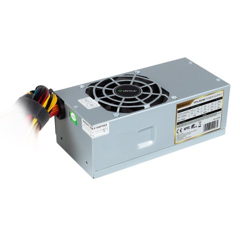 Fuente De Alimentacion Unykach Tfx 52018 250w 90% De Eficiencia Apfc Activo Ventilador 80mm Ultra Silencioso