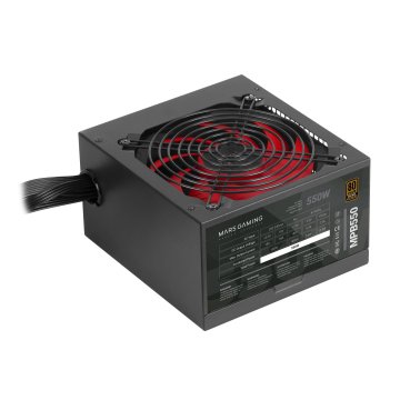 Fuente De Alimentacion Mars Gaming 550w, Certificacion 80+ Bronze, Pfc Activo, Vent. 12x12cm