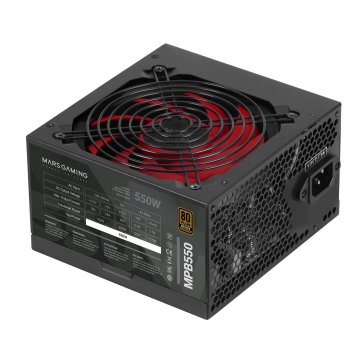 Fuente De Alimentacion Mars Gaming 550w, Certificacion 80+ Bronze, Pfc Activo, Vent. 12x12cm 2