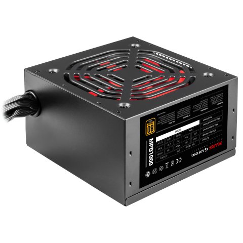 Fuente De Alimentacion Mars Gaming 1000w, Certificacion 80+ Gold, Pfc Activo, Vent. 12x12cm, Ultra Silenciosa