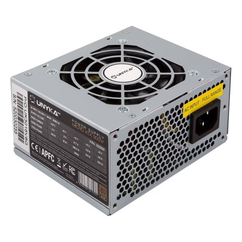 Fuente De Alimentacion Unykach Sfx 52003 300w 80+ Bornze Apfc Activo Ventilador 80mm Silencioso