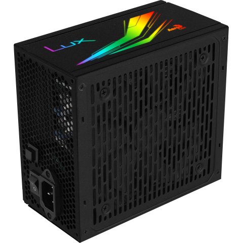 Fuente Alimentacion Aerocool Lux Rgb 650w, Certificado 80 Plus Bronze, Modular , Pfc Activo, Vent. 12x12cm Iluminacion Rgb-a 