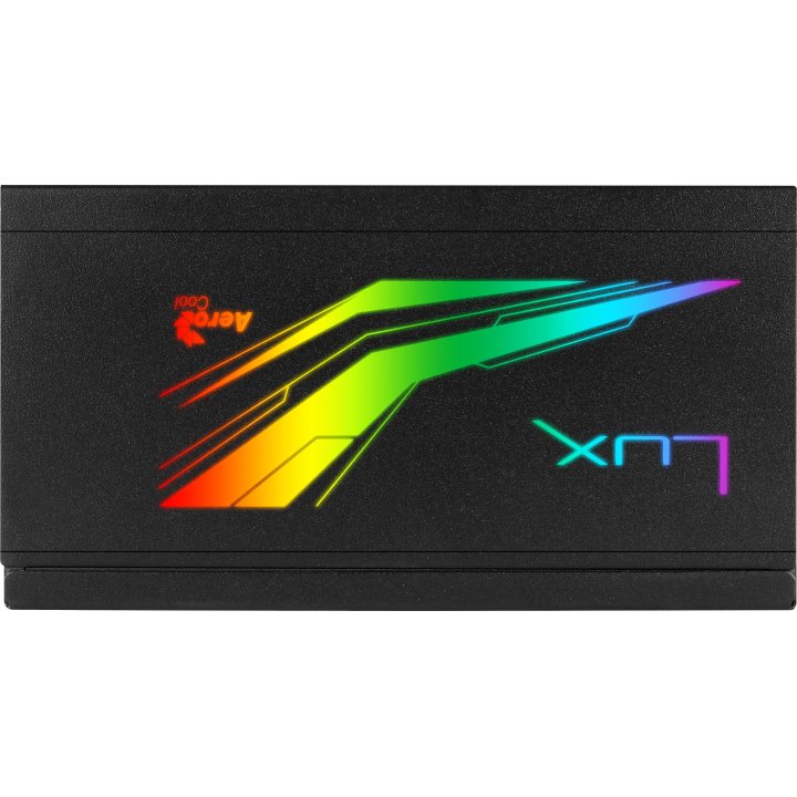Fuente Alimentacion Aerocool Lux Rgb 650w, Certificado 80 Plus Bronze, Modular , Pfc Activo, Vent. 12x12cm Iluminacion Rgb-a 