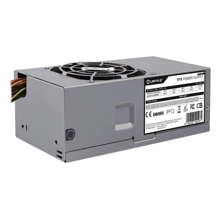 Fuente De Alimentacion Unykach Tfx 52014 350w Ventilador 80mm Ultra Silencioso Destinada Para Reparaciones