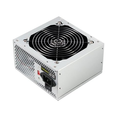 Fuente De Alimentación Tooq Tqep-500s-int Atx, Conmutador Doble Voltaje 115v 230v, 4 Sata 2 Molex, Plata Destinada Para Repar