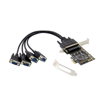 Controladora Pcie Conceptronic 4 Puertos Serie Compatible Low Profile
