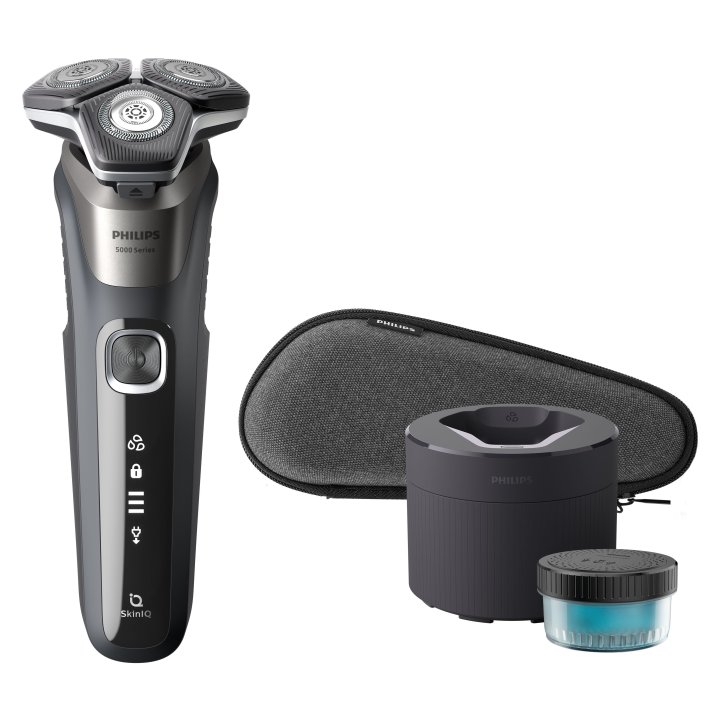 Afeitadora Philips S5887 50 Color Gris Uso En Humedo Y Seco Inalambrica Estuche