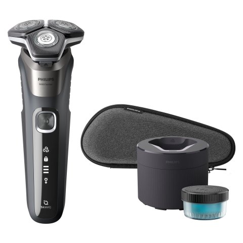 Afeitadora Philips S5887 50 Color Gris Uso En Humedo Y Seco Inalambrica Estuche