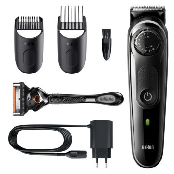 Recortadora   Afeitadora Braun Bt5342 Control De Precision - Recargable + Cuchilla + 2 Accesorios 39 Ajustes De Longitud