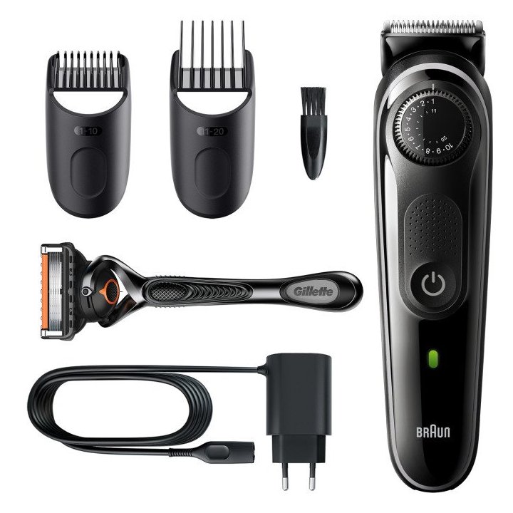 Recortadora   Afeitadora Braun Bt5342 Control De Precision - Recargable + Cuchilla + 2 Accesorios 39 Ajustes De Longitud