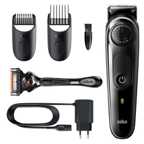 Recortadora   Afeitadora Braun Bt5342 Control De Precision - Recargable + Cuchilla + 2 Accesorios 39 Ajustes De Longitud
