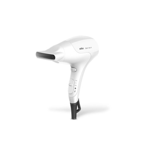 Secador De Pelo Braun Satin Hair Hd180 Color Blanco 2 Velocidades 2 Temperaturas 1800w