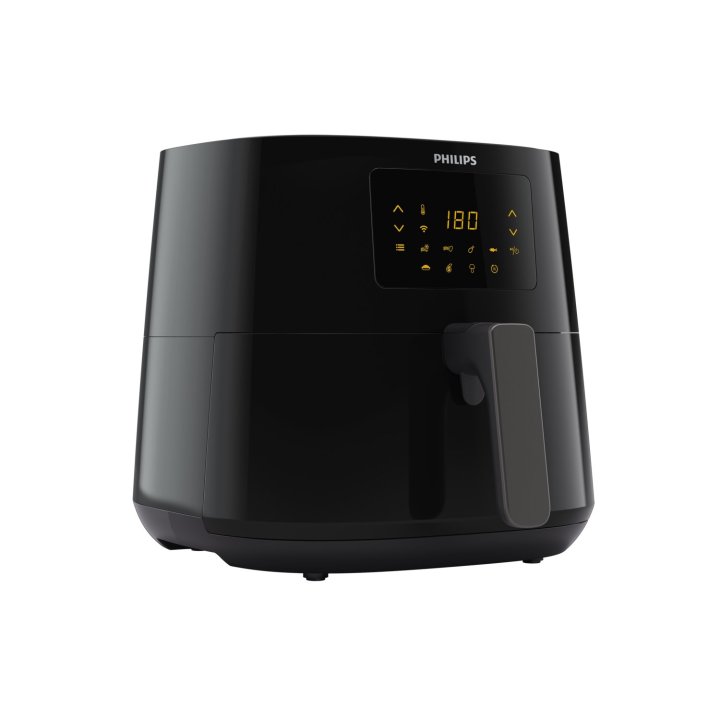 Freidora Por Aire Philips Essential Conectada Xl Hd9280 70 Color Negro 6.2l Pantalla Tactil 2000w Compatible Con Alexa