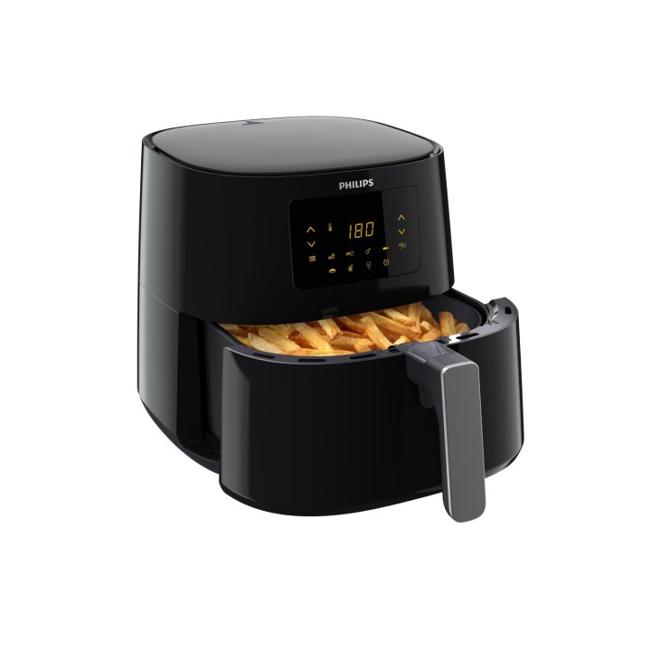Freidora Por Aire Philips Airfry Essential Xl Hd9270 70 Color Negro Plata 6.2l Sin Aceite 2000w