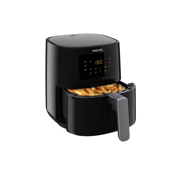 Freidora Por Aire Philips Airfry Hd9252 70 Color Negro Plata 4.1l Sin Aceite 1400w