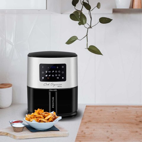Freidora Por Aire Prixton Cook Organics Compact Pro 6l 6 Programas Tactil 1700w