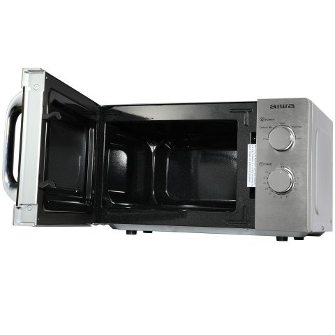 Microondas Aiwa Mw-200sl Frontal Acero Inox Capacidad 20l Potencia 700w