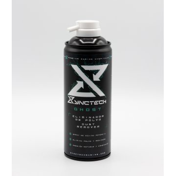 Synctech Eliminador De Polvo Ghost Spray 300ml Alta Presion Canula De Extension Sin Olor 8003s0020