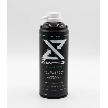 Synctech Eliminador De Polvo Ghost Spray 300ml Alta Presion Canula De Extension Sin Olor 8003s0020