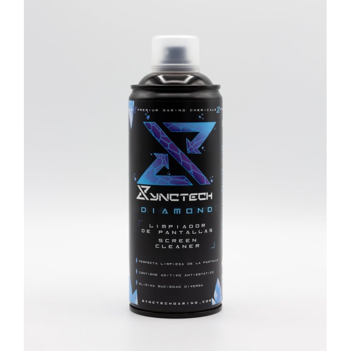 Synctech Espuma Activa Diamond Spray 400ml Para Limpieza De Pantallas Pulverizacion Micronizada Secado Rapido 8001s0020